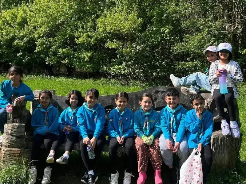 Scouts enjoying activities